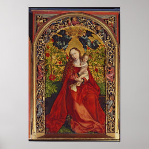 Poster Madonna do Bower do rosa, 1473