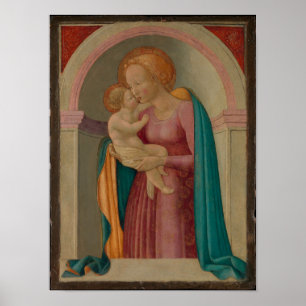 Pôster Madonna e a criança