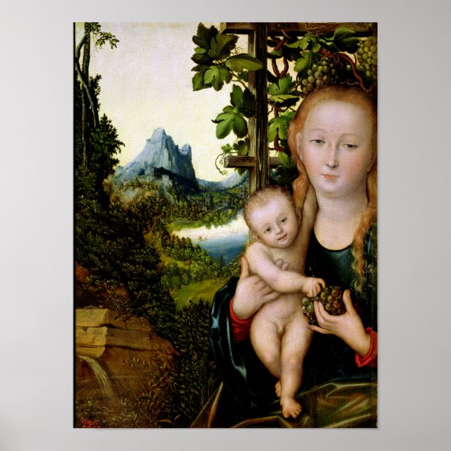 Pôster Madonna e Child, c.1525 (Frente)