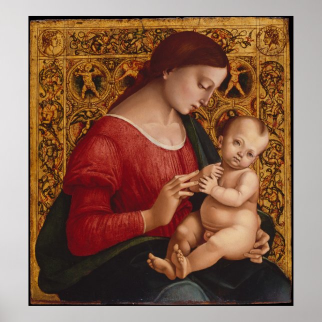 Pôster Madonna e Child, cerca de 1505-07 (Frente)