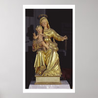 Madonna e Child, século XVII (madeira dourada)