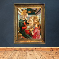Madonna e Child Two Angels Sandro Botticelli