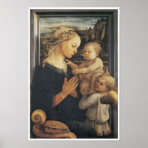 Pôster Madonna e criança, C. 1455