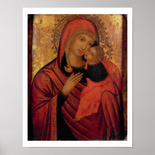 Poster Madonna e criança, c.1650 (painel)