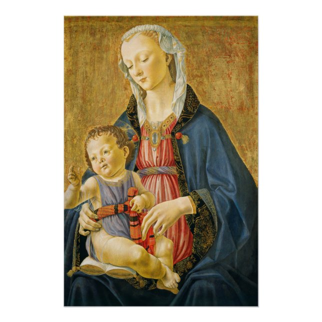 Pôster Madonna e Criança com Dois Doadores, 1525-1530 (Frente)