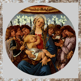 Poster Madonna e Criança com Oito Anjos por Botticelli