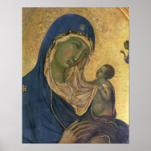 Pôster Madonna e criança com SS. Dominic e Aurea