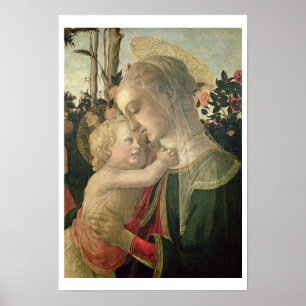 Poster Madonna e criança com St John o baptista, detai