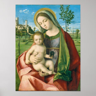 Poster Madonna e Criança por Giovanni Bellini Religião