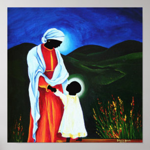 Pôster Madonna e criança - primeiras etapas 2008