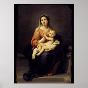Pôster Madonna e Criança - Virgem Maria - Murillo