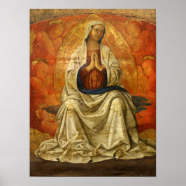 Poster Madonna em Gloria (Virgem Maria Enthroned)