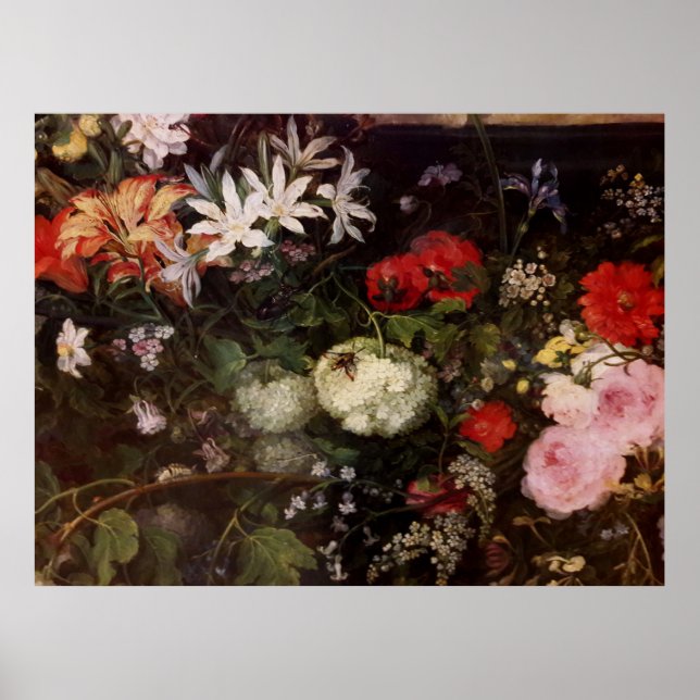 Poster Madonna em uma Terra Floral (Frente)