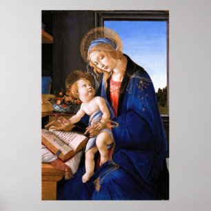 Poster Madonna ensina a criança Jesus Sandro Botticelli