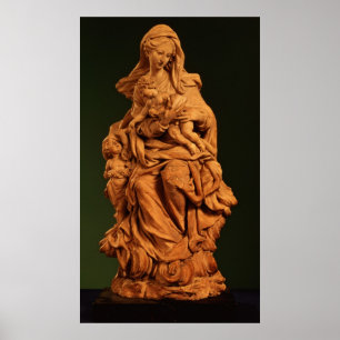 Poster Madonna, Jesus e Ruas.