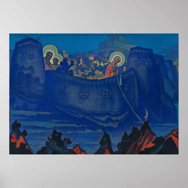 Poster Madonna Laboris por Nicholas Roerich (Frente)
