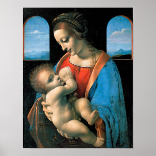 Poster Madonna Litta, Leonardo da Vinci, 1490-1491