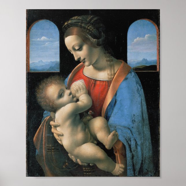 Pôster Madonna Litta, Leonardo da Vinci, Belas Artes (Frente)