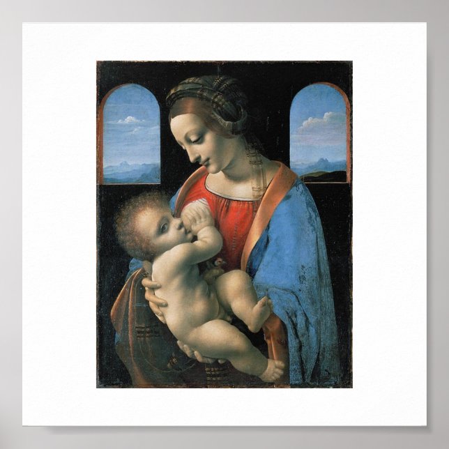 Pôster Madonna Litta por Leonardo Da Vinci c. 1490-1491 (Frente)