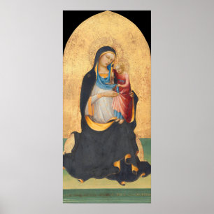 Poster Madonna & Menino - Lorenzo Monaco Cartaz de Arte F