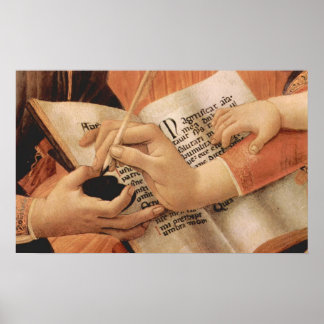 Pôster Madonna, o magnífico Detalhe 2 de Botticelli