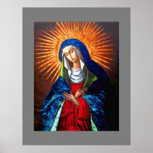 Poster Madonna Rainha do Céu em Lace