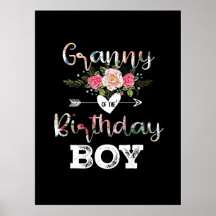 Poster Madre Art   Avó De Aniversário