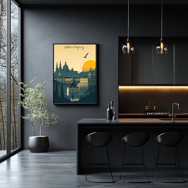 Poster Madri Sunrise - Royal City Silhouettes (Criador carregado)