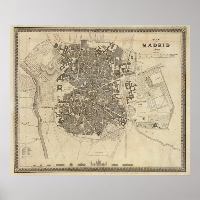 Poster Madrid, Espanha (Frente)