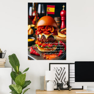 Poster Madrid Munchies: Chorizo Magic 24x36