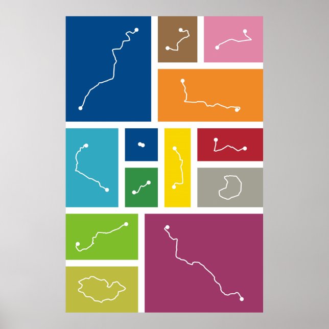 Poster Madrid - Paletas de Trânsito (Frente)