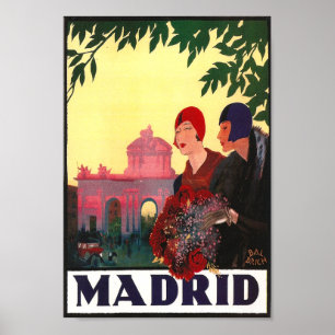 Poster Madrid Temporada de Primavera - arte das viagens