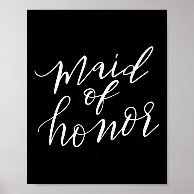 Poster Madrinha de casamento Noiva Bridal Groom Funny Gif (Frente)