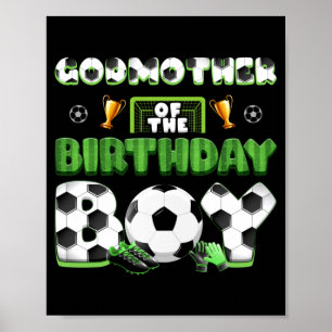 Poster Madrinha Do Grupo Familiar De Futebol Do Menino An