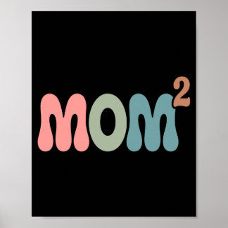 Poster Mãe2 mãe ao quadrado mãe de dois gêmeos mamãe mães