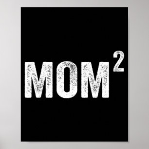Poster Mãe2 mãe de 2 filhos crianças meninos meninas mãe