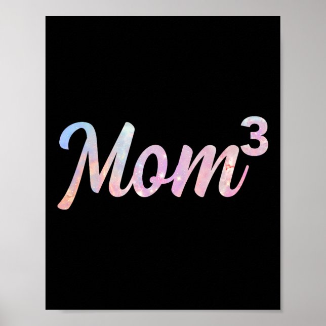 Poster Mãe3 Mãe De 3 Crianças Mãe Da Mãe De 3 Crianças (Frente)
