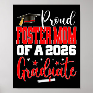 Poster Mãe Adotiva Orgulhosa de um Formando da Turma de 2