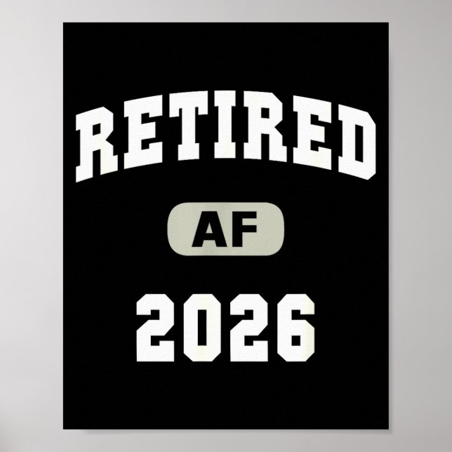 Poster Mãe Aposentada Após 2026 Mãe Cruzeiro Presente de  (Frente)