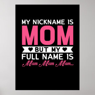 Poster Mãe Arte Minha Apelido É Mãe