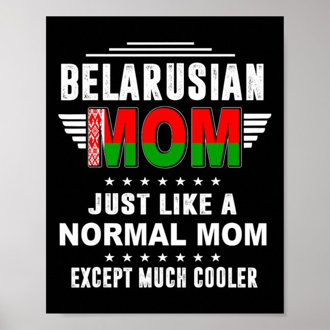 Poster Mãe bielorrussa Assim Como A Mãe Normal, Exceto Mu (Frente)