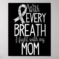 Mãe Cancer Pulmão Sensibilização Mulheres Camiseta