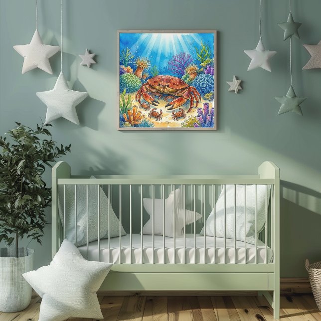 Poster Mãe Caranguejo e Berçário dos Bebês (Criador carregado)