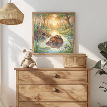 Mãe Castor e Berçário dos Filhotes