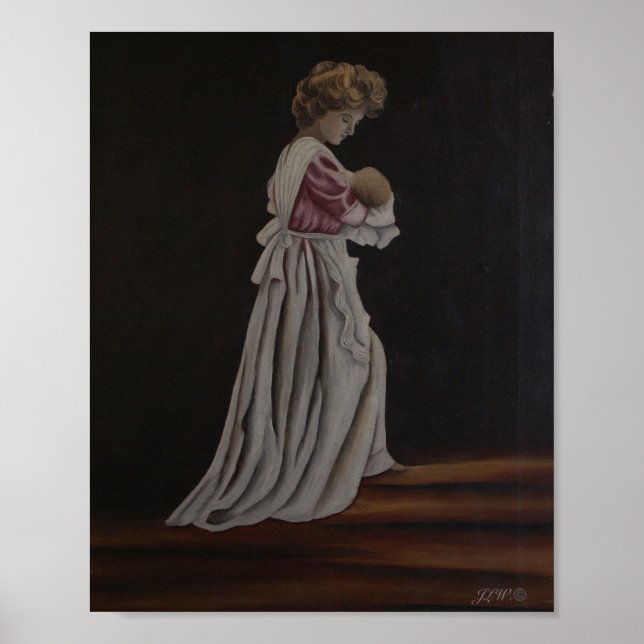 Poster Mãe com Criança (Frente)