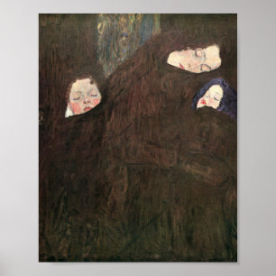 Poster Mãe com Filhos - Gustav Klimt