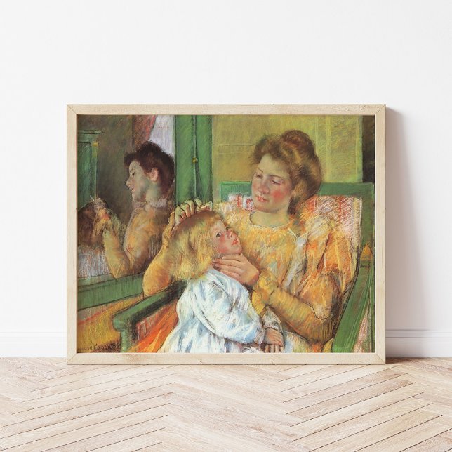 Poster Mãe Comendo Cabelo da Criança | Mary Cassatt (Criador carregado)