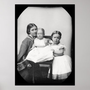 Poster Mãe & crianças, Daguerreotype de Gertrudes Hubba