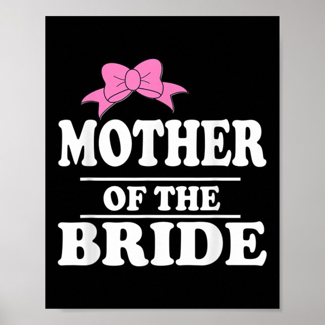 Poster Mãe Da Festa de casamento Da Noiva (Frente)