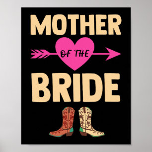 Poster Mãe Da Noiva Bachelorette Cowboy Bo